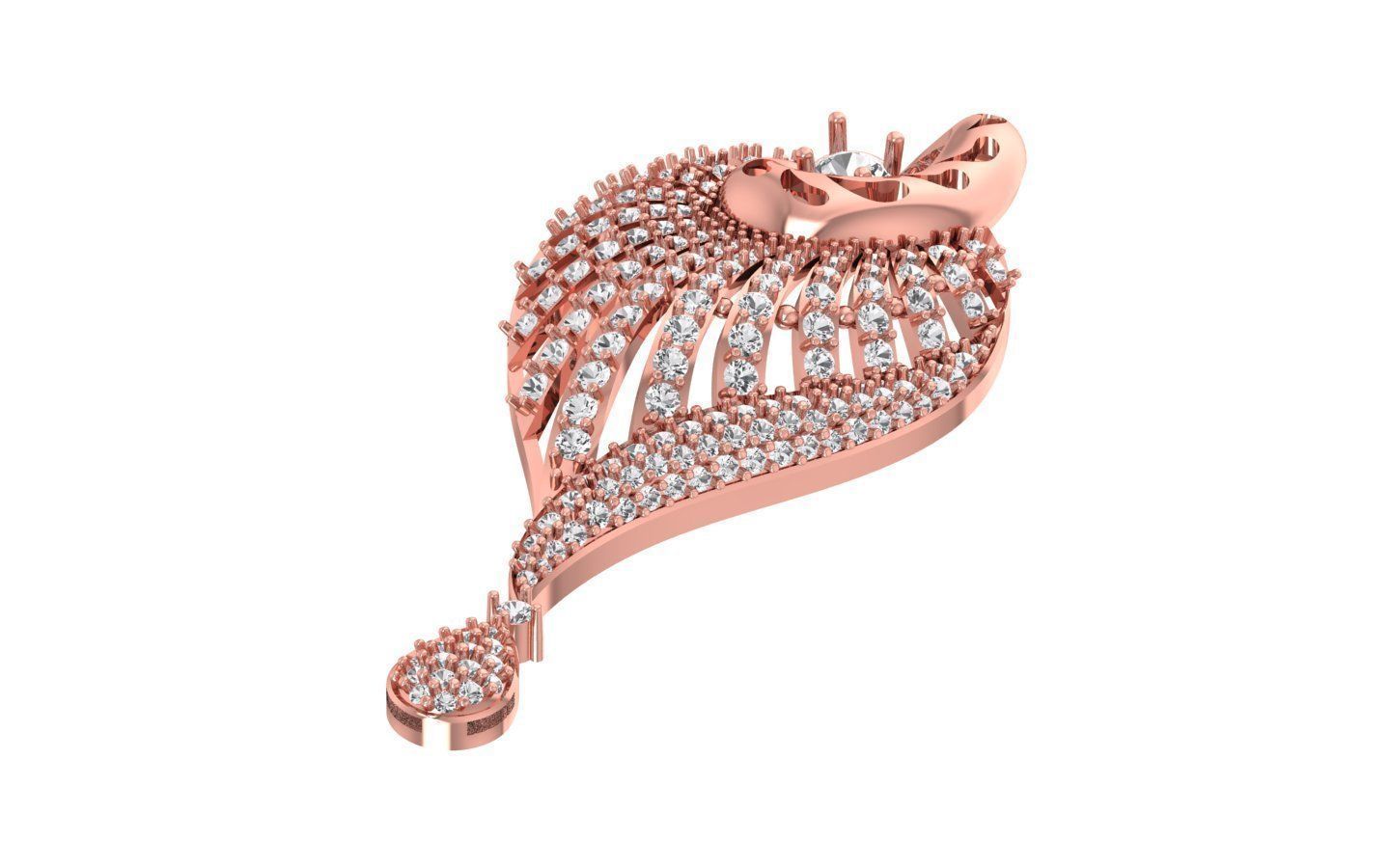 Women Pendants 3dm STL OBJ FBX Renders Details 3D print model_1