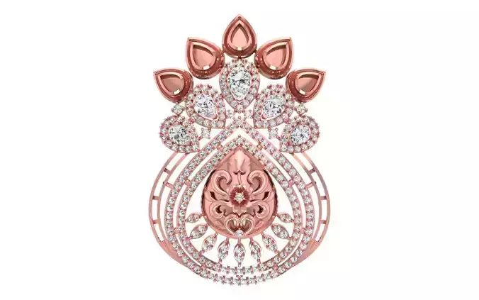 Women Pendants 3dm STL OBJ FBX Renders Details