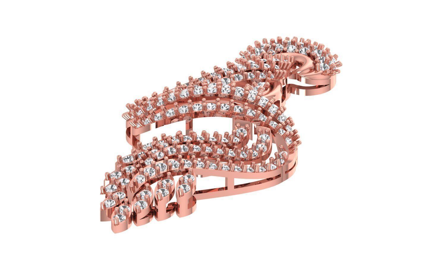 Women Pendants 3dm STL OBJ FBX Renders Details 3D print model_2