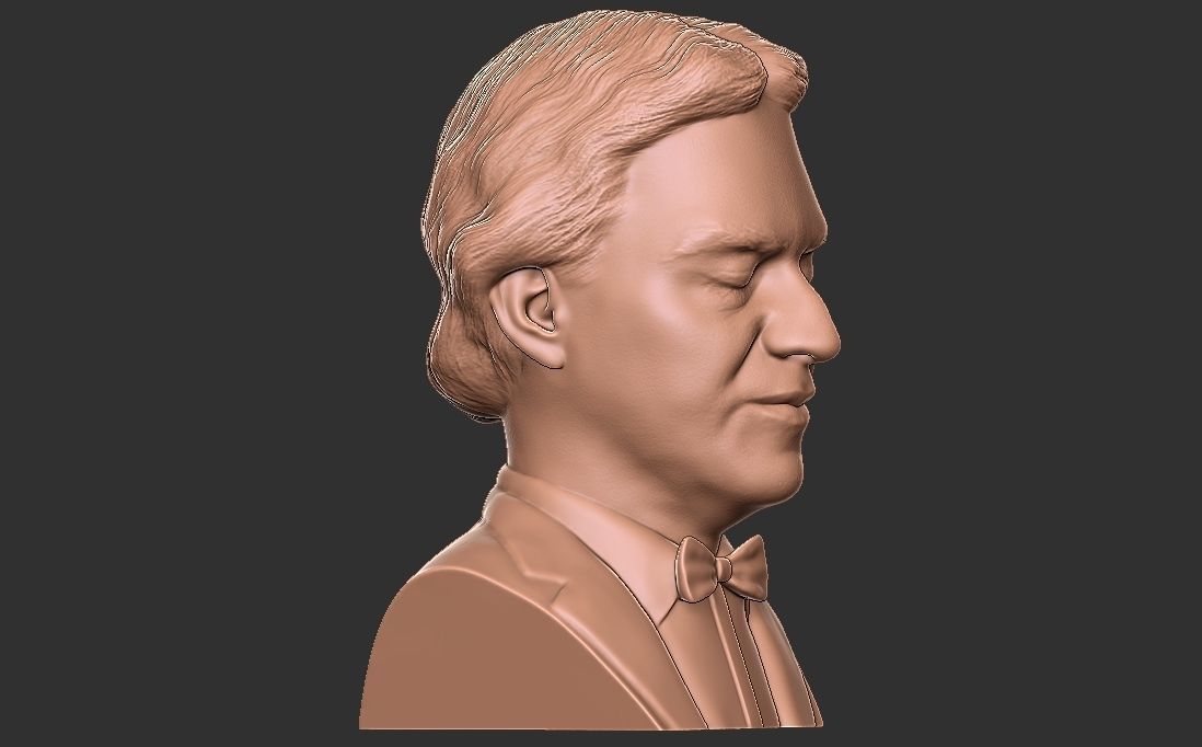 Andrea Bocelli bust for 3D printing 3D print model_14