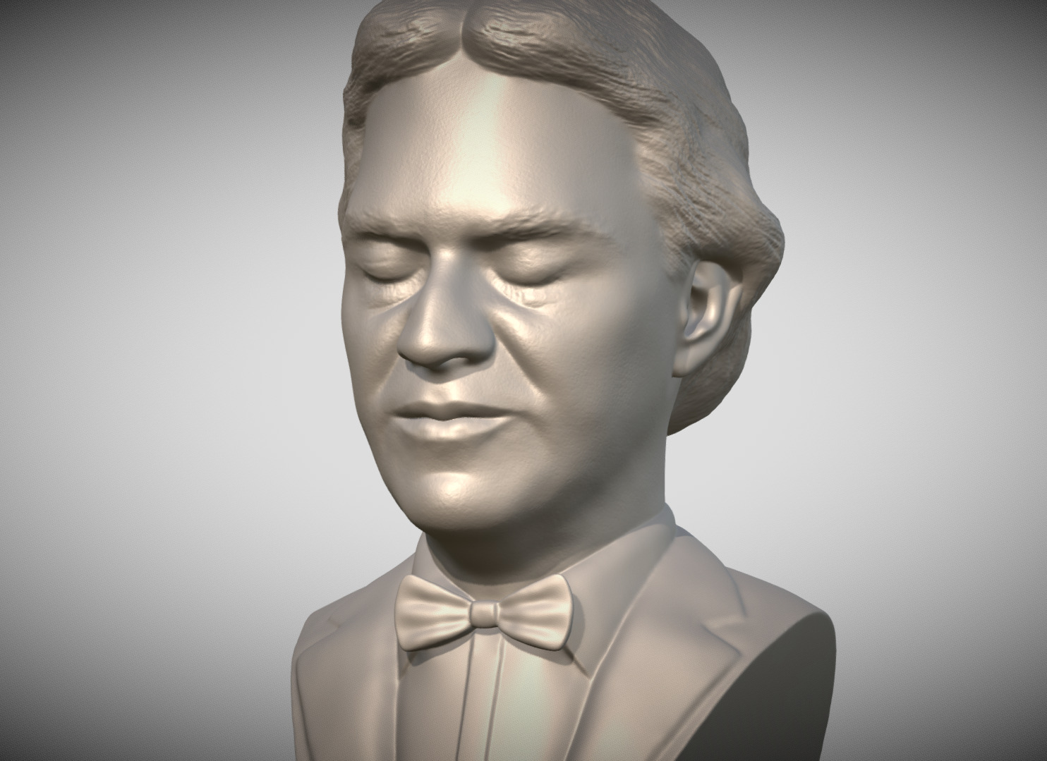 Andrea Bocelli bust for 3D printing 3D print model_1