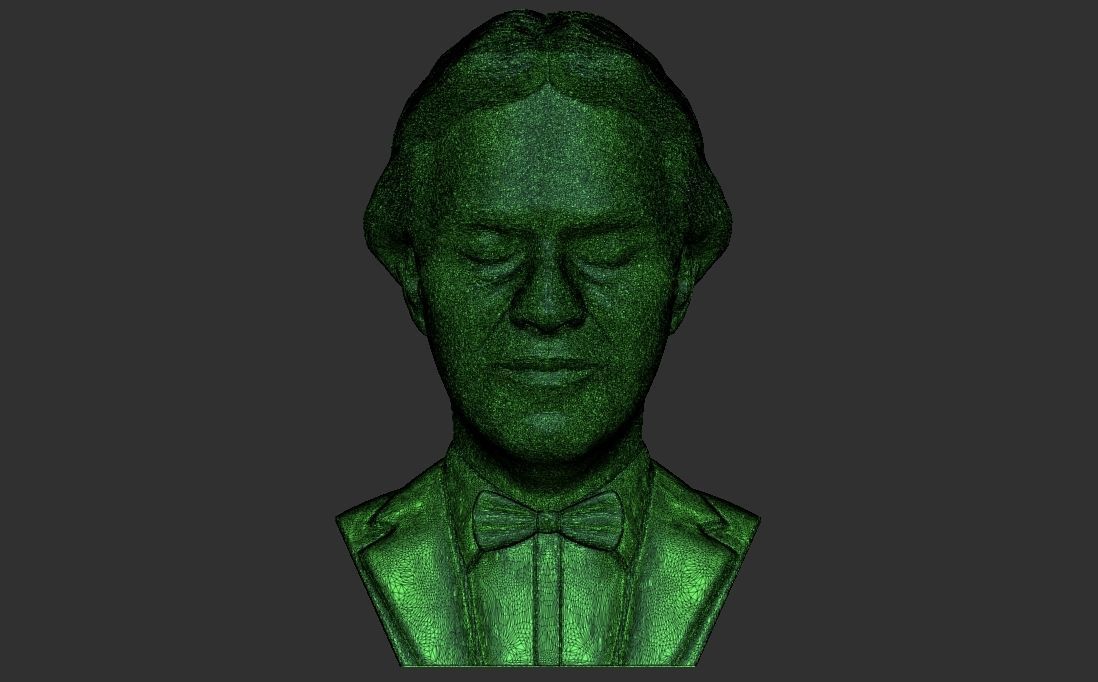 Andrea Bocelli bust for 3D printing 3D print model_31