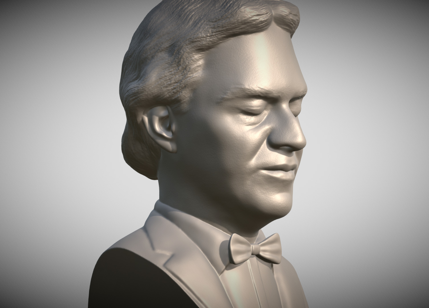 Andrea Bocelli bust for 3D printing 3D print model_2