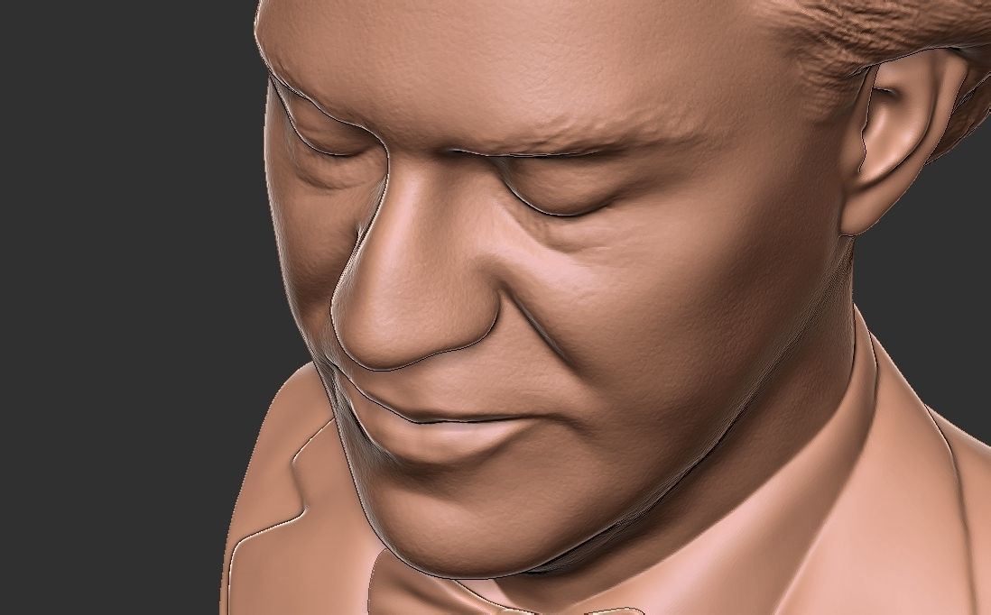 Andrea Bocelli bust for 3D printing 3D print model_29