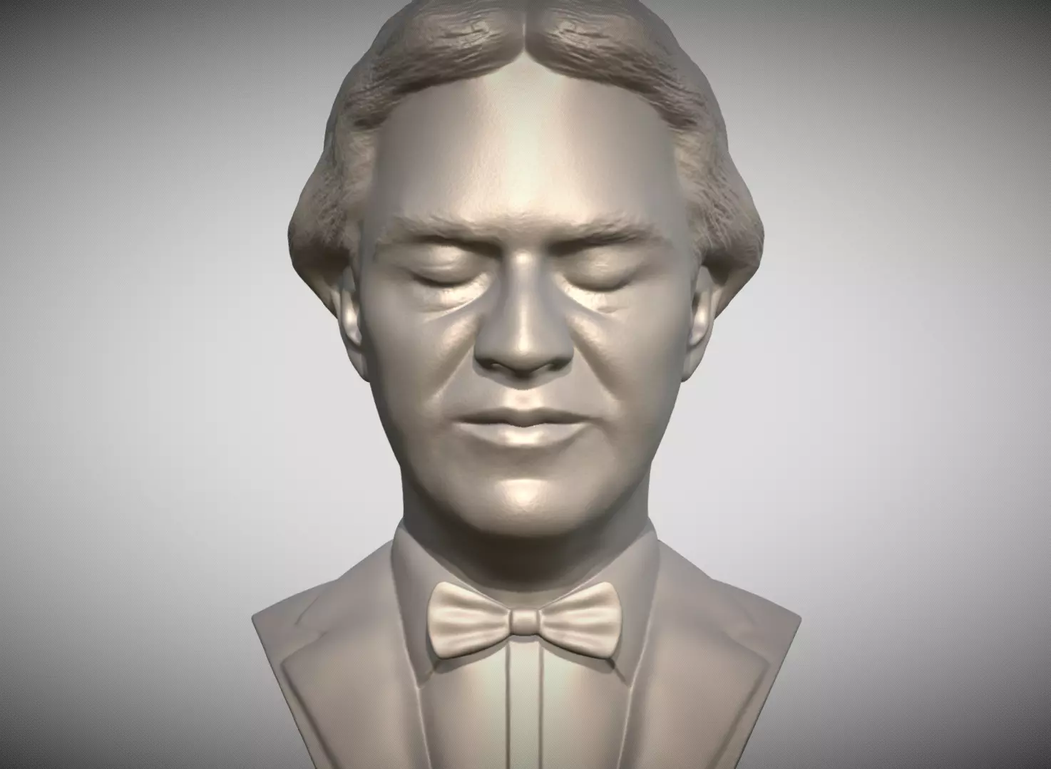 Andrea Bocelli bust for 3D printing 3D print model_0