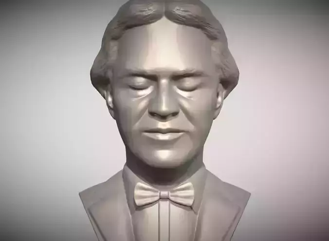 Andrea Bocelli bust for 3D printing 3D print model