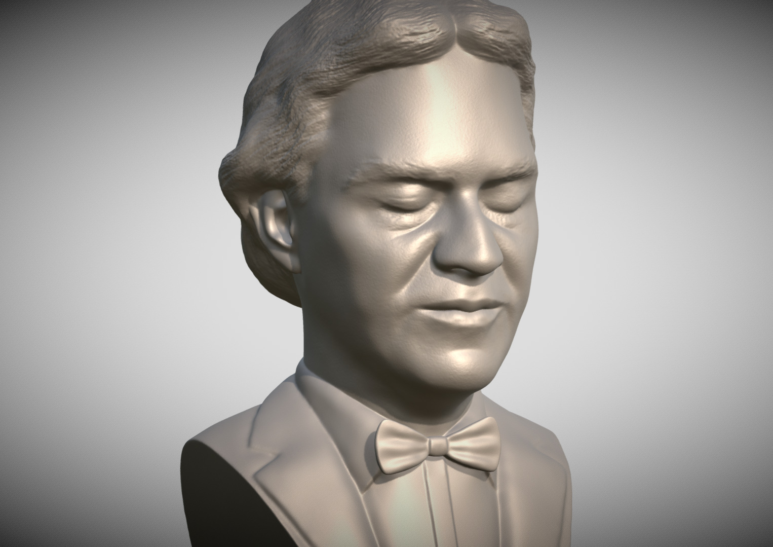 Andrea Bocelli bust for 3D printing 3D print model_4