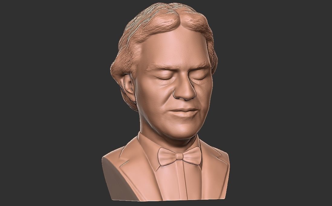 Andrea Bocelli bust for 3D printing 3D print model_16