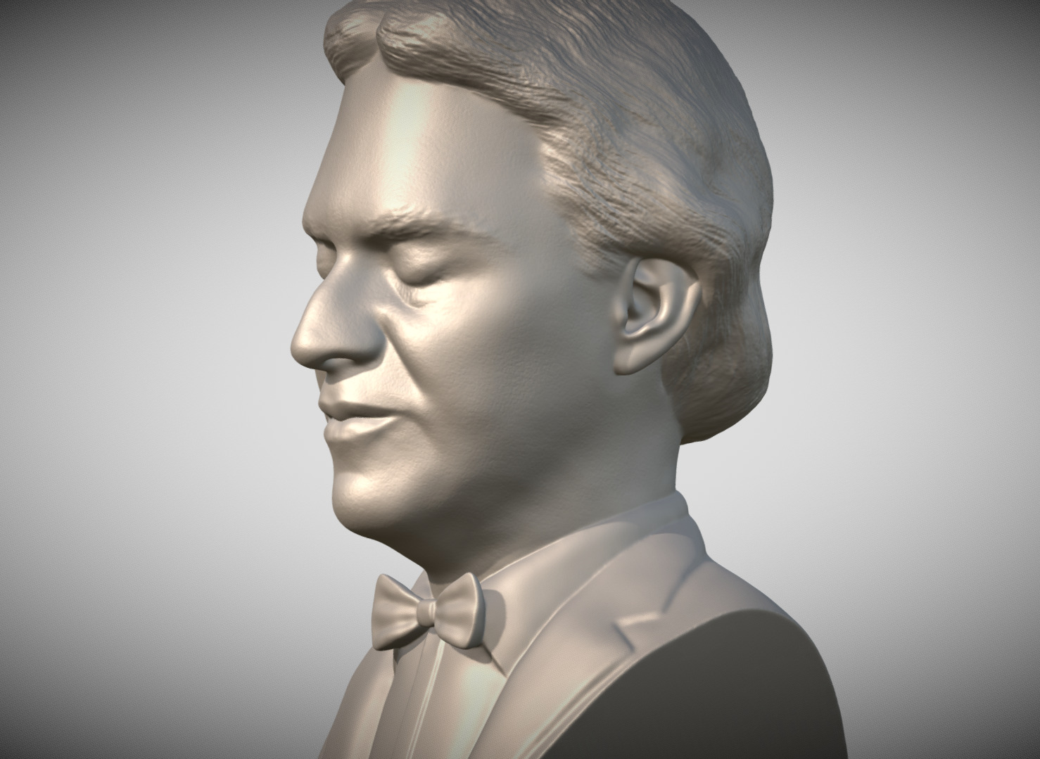 Andrea Bocelli bust for 3D printing 3D print model_3