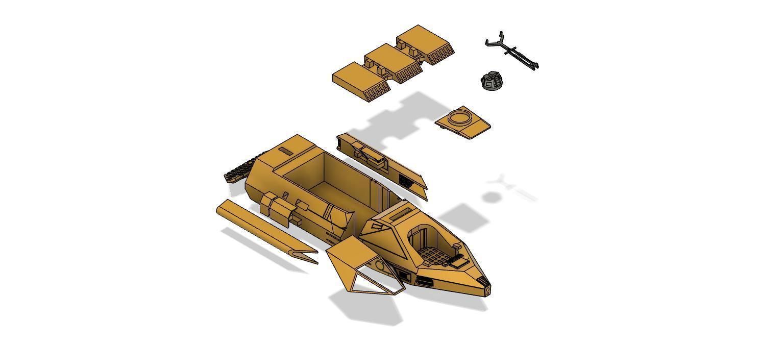 mos espa v35 speeder 3D print model_10