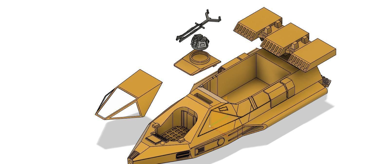 mos espa v35 speeder 3D print model_8