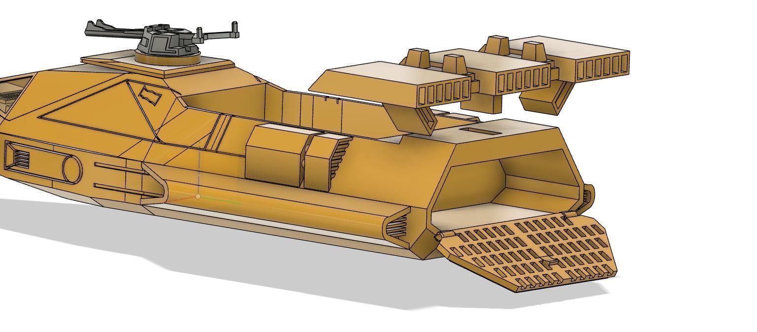 mos espa v35 speeder 3D print model_16
