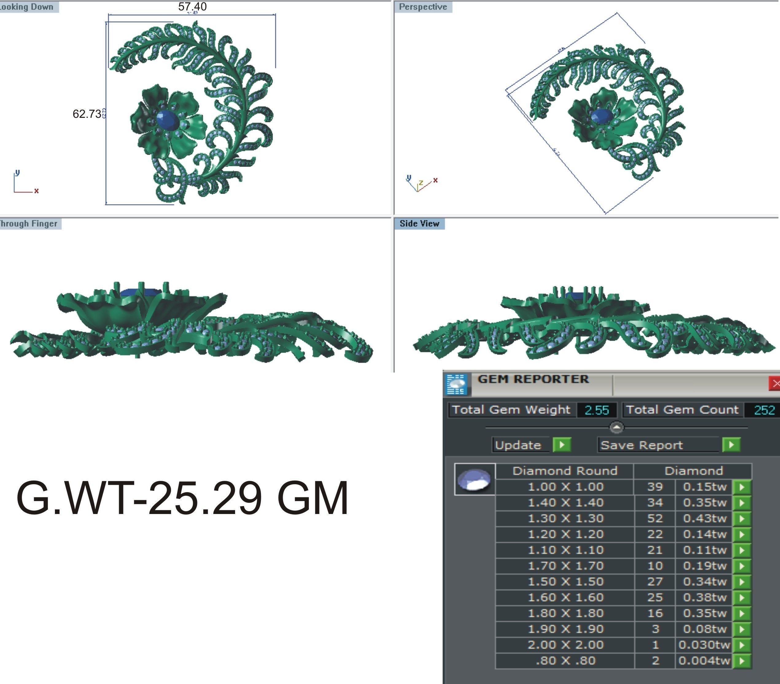Women Pendants 3dm STL OBJ FBX Renders Details 3D print model_3