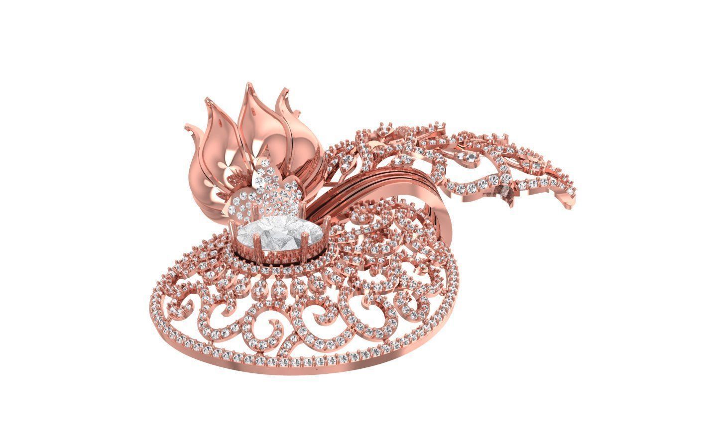 Women Pendants 3dm STL OBJ FBX Renders Details 3D print model_1