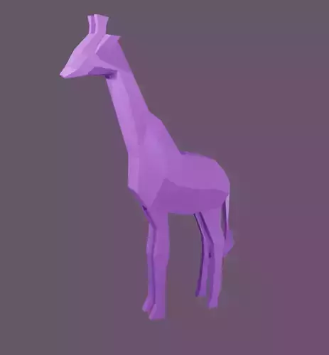 Low-poly giraffe