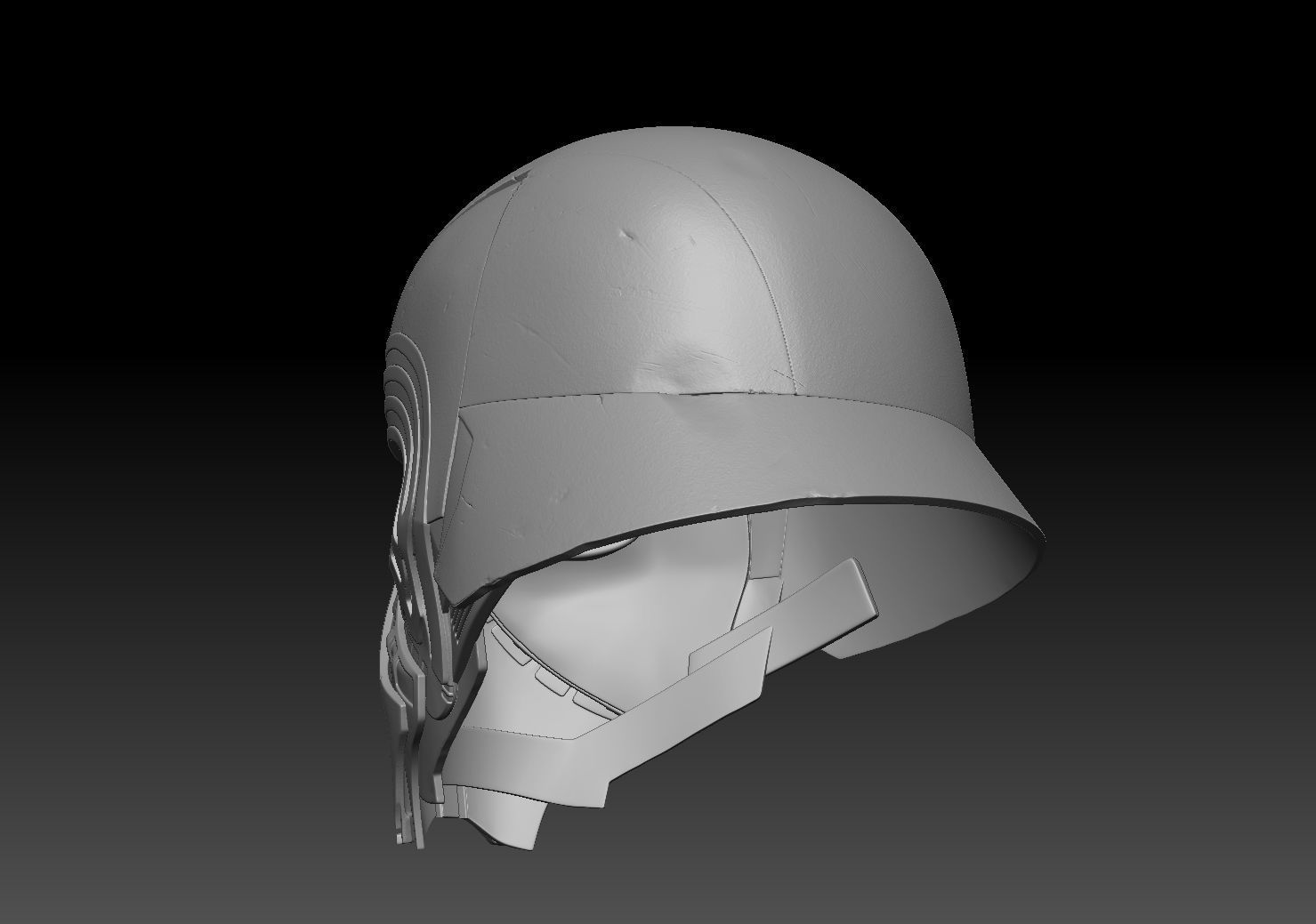 Kylo Ren Helmet  high model 3D model_13
