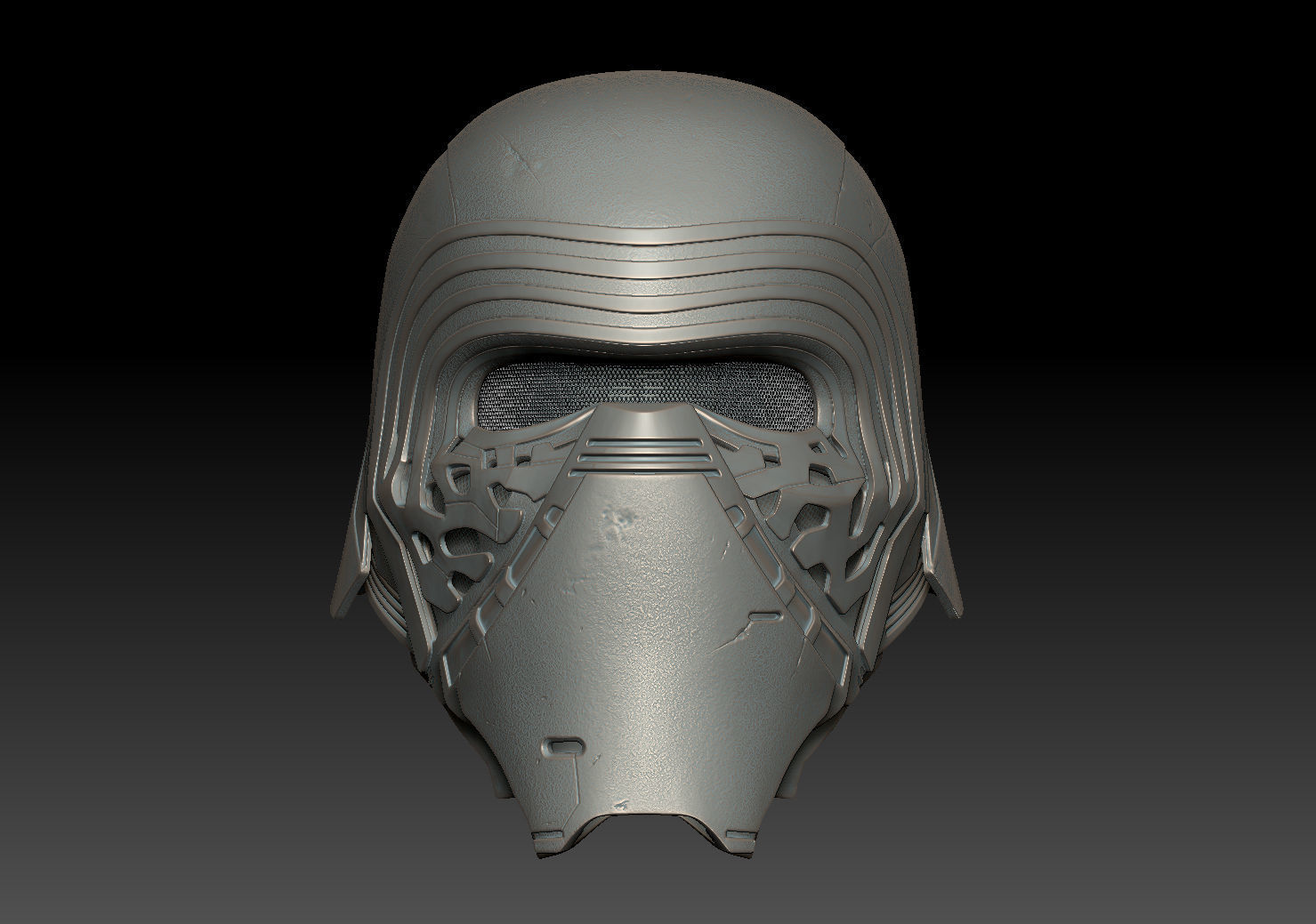 Kylo Ren Helmet  high model 3D model_15