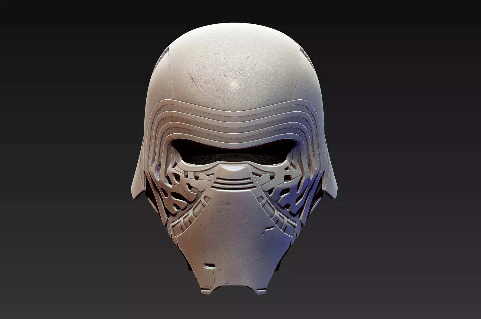 Kylo Ren Helmet  high model 3D model_0