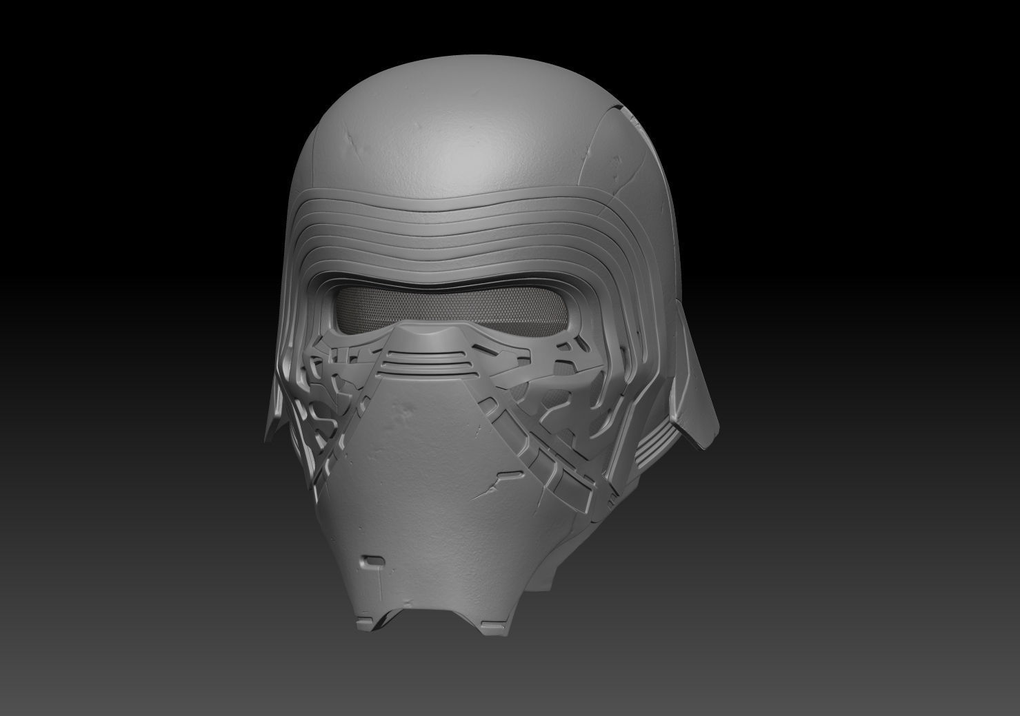 Kylo Ren Helmet  high model 3D model_11