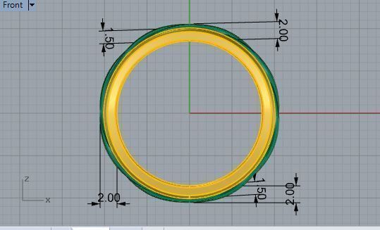 Perpetuity ring 2700 3D print model 3D print model_5