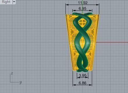 Perpetuity ring 2700 3D print model 3D print model_6