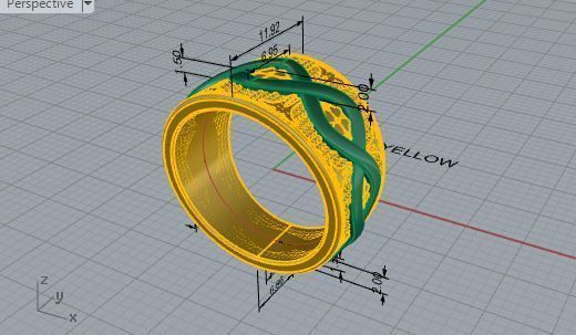 Perpetuity ring 2700 3D print model 3D print model_7