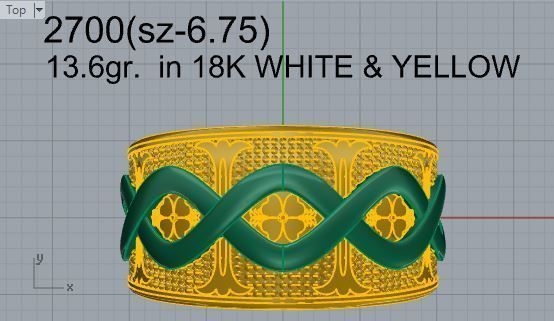 Perpetuity ring 2700 3D print model 3D print model_4