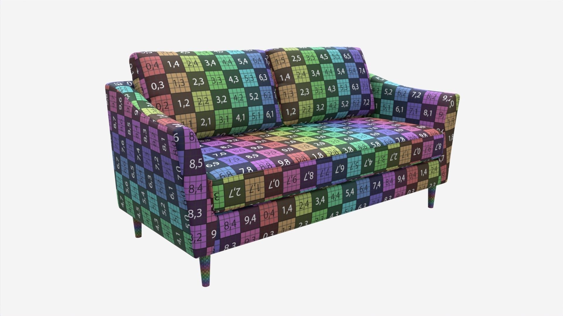 Sofa Caty 3-seater 3D model_7