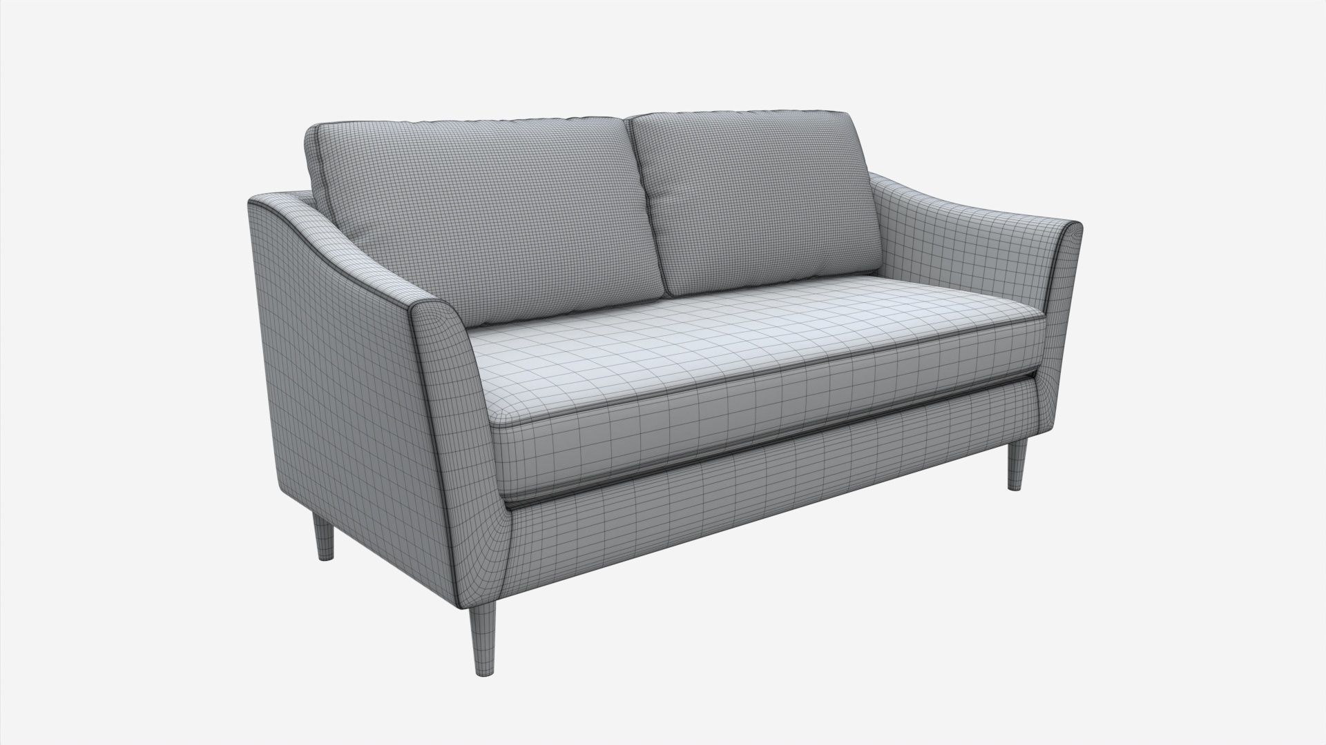 Sofa Caty 3-seater 3D model_6