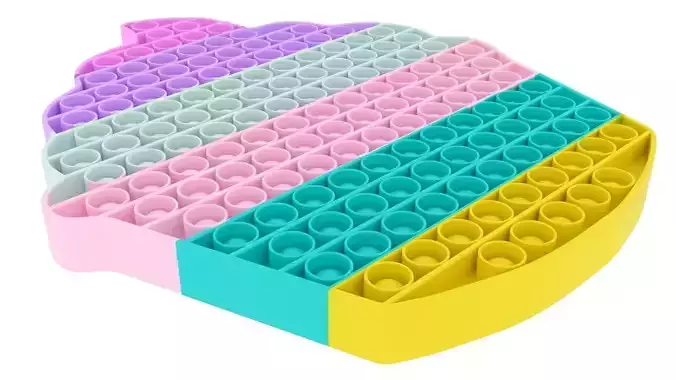 Large Cupcake Pop It Fidget Toy