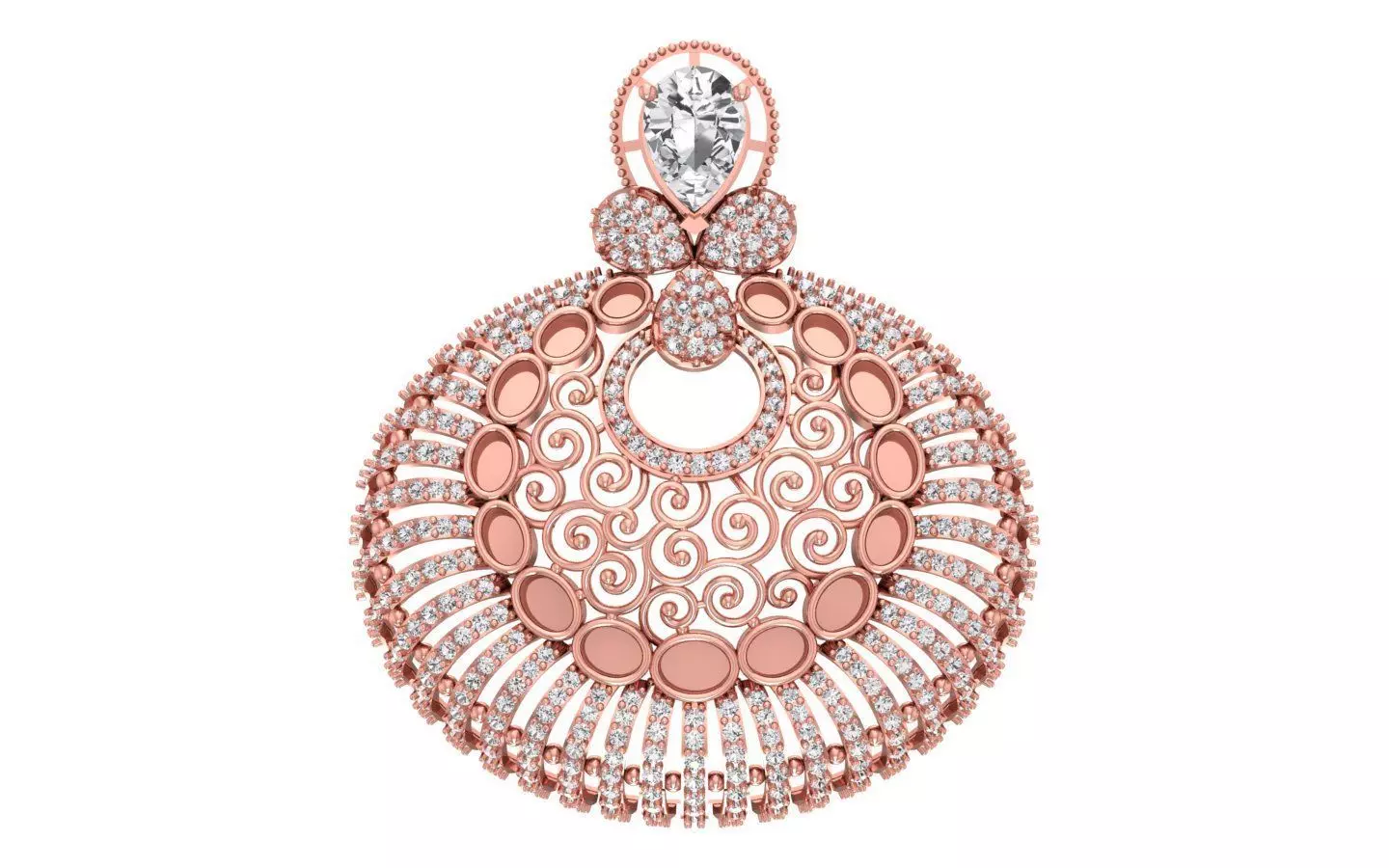 Women Pendants 3dm STL OBJ FBX Renders Details 3D print model_0