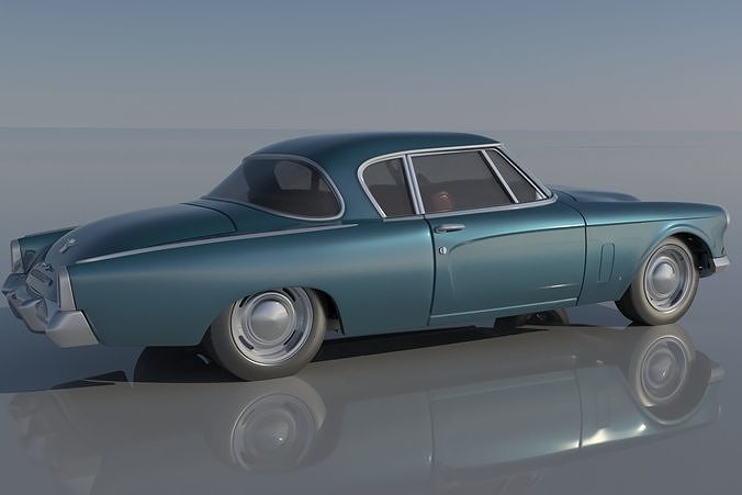 Studebaker Commander Coupe 1953  3D print model 6