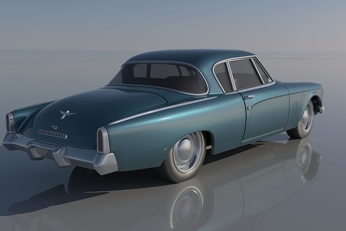 Studebaker Commander Coupe 1953  3D print model 5