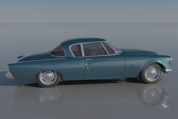 Studebaker Commander Coupe 1953  3D print model 7
