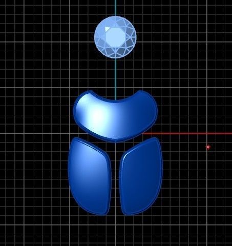 ring scarob beetle and cabochon or enamel Egiret amulet 648 3D print model_10