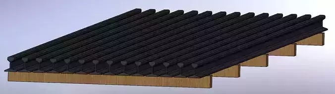Schienenprofil in H0 3D print model