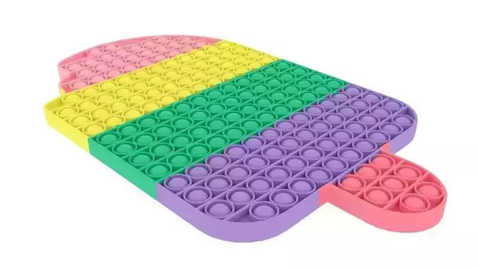 Large Ice Cream Pop It Fidget Toy