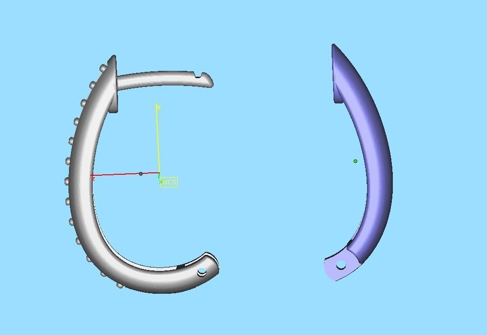 Camila Diamond Hoop Earrings 3dmodel 3D print model_10