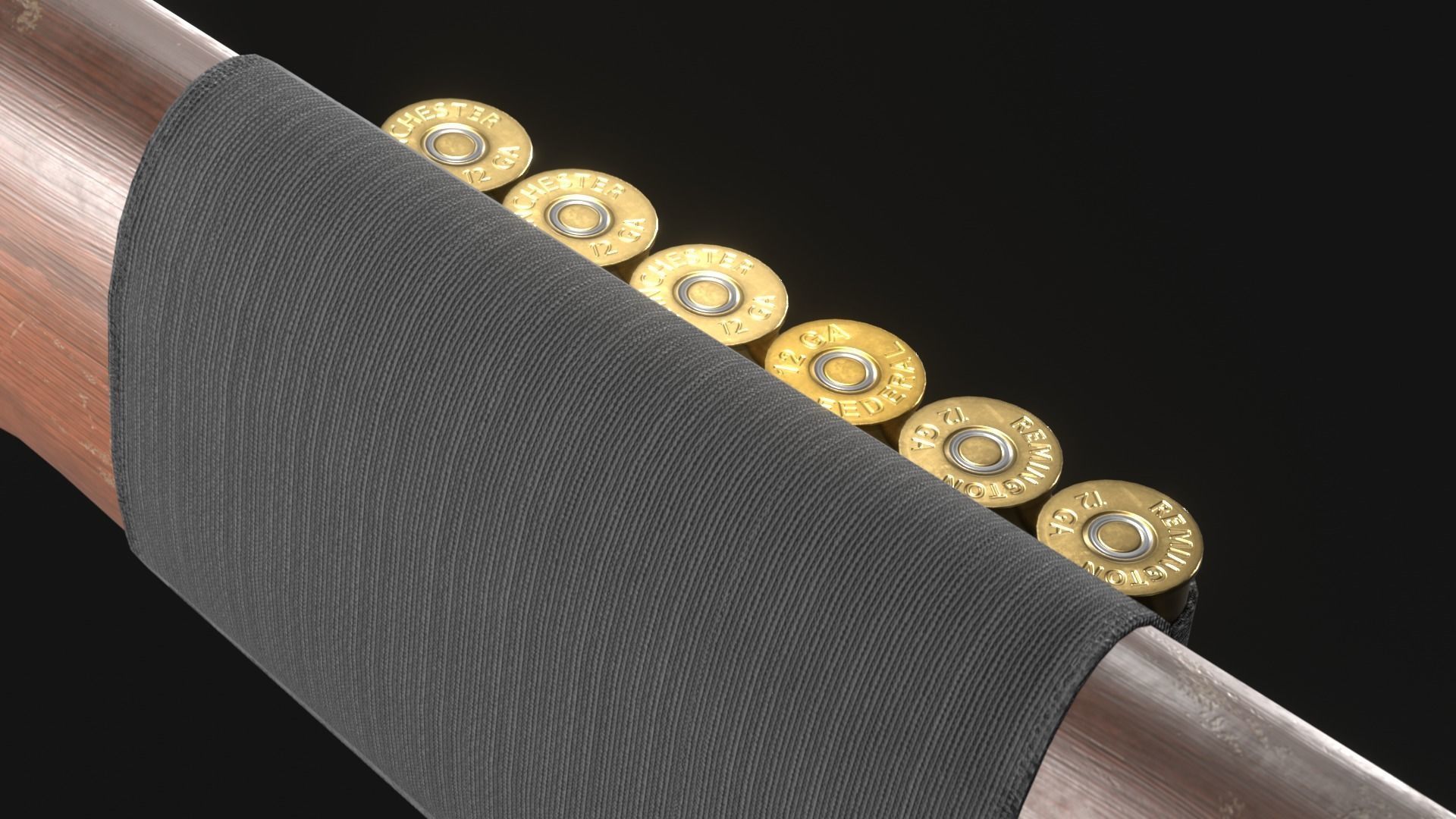 3D model Shell Holder for Shotgun Stock Attachment - Game Asset VR / AR ...