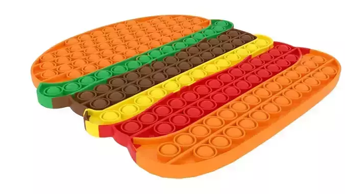 Large Burger Pop It Fidget Toy