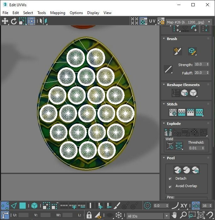 Easter Pop It Fidget Toys Set 3D model_50