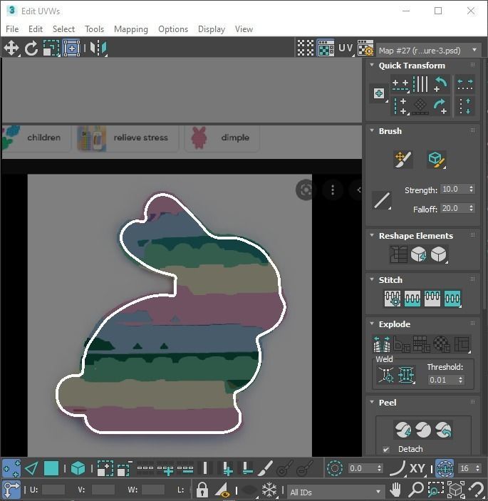 Easter Pop It Fidget Toys Set 3D model_46