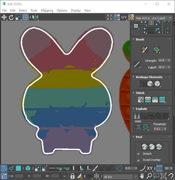 Easter Pop It Fidget Toys Set 3D model_28