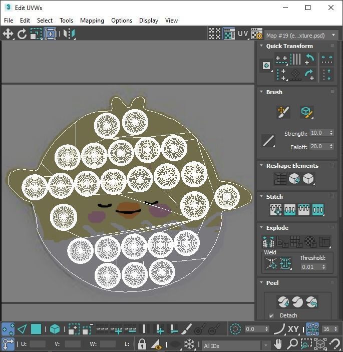 Easter Pop It Fidget Toys Set 3D model_20