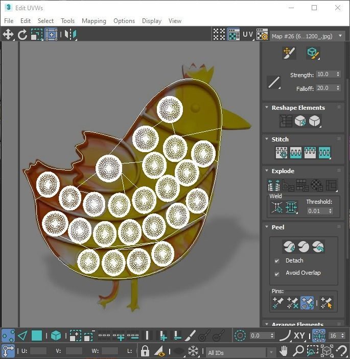 Easter Pop It Fidget Toys Set 3D model_38