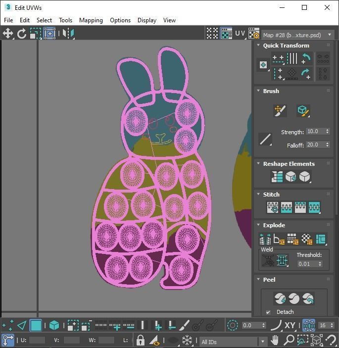 Easter Pop It Fidget Toys Set 3D model_41