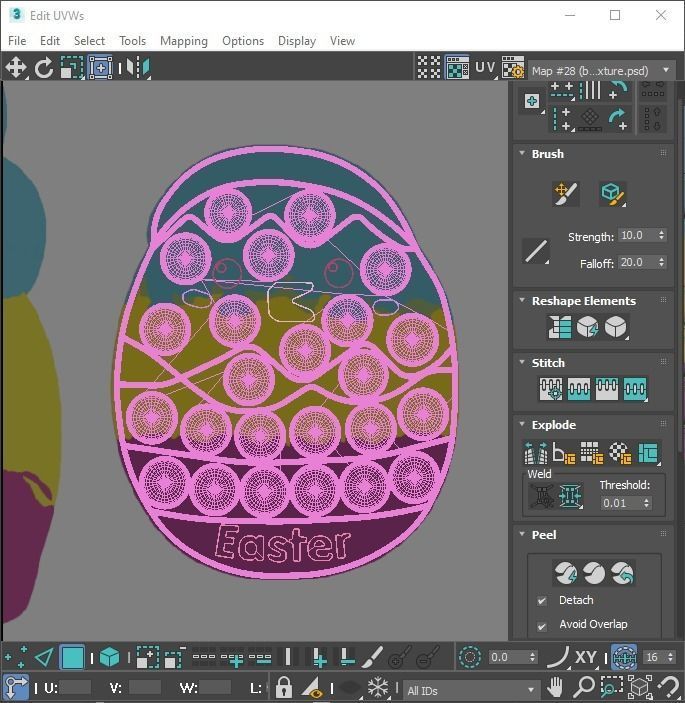 Easter Pop It Fidget Toys Set 3D model_48