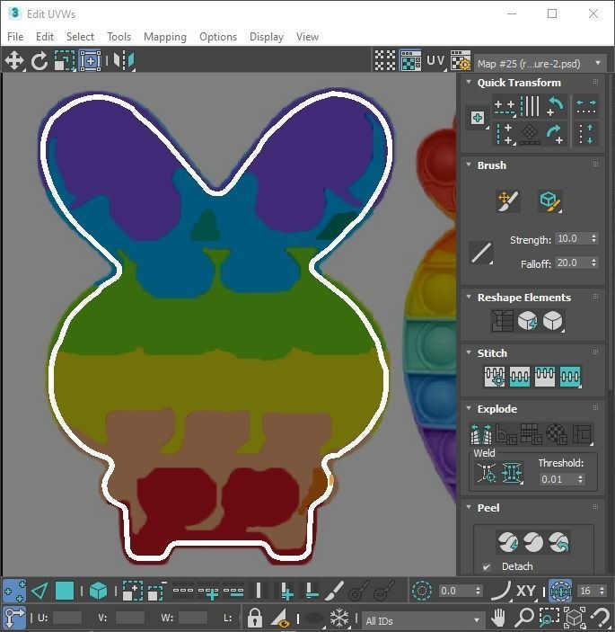 Easter Pop It Fidget Toys Set 3D model_35