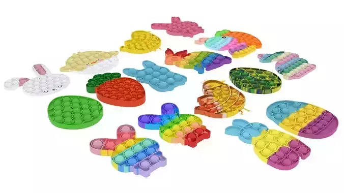 Easter Pop It Fidget Toys Set