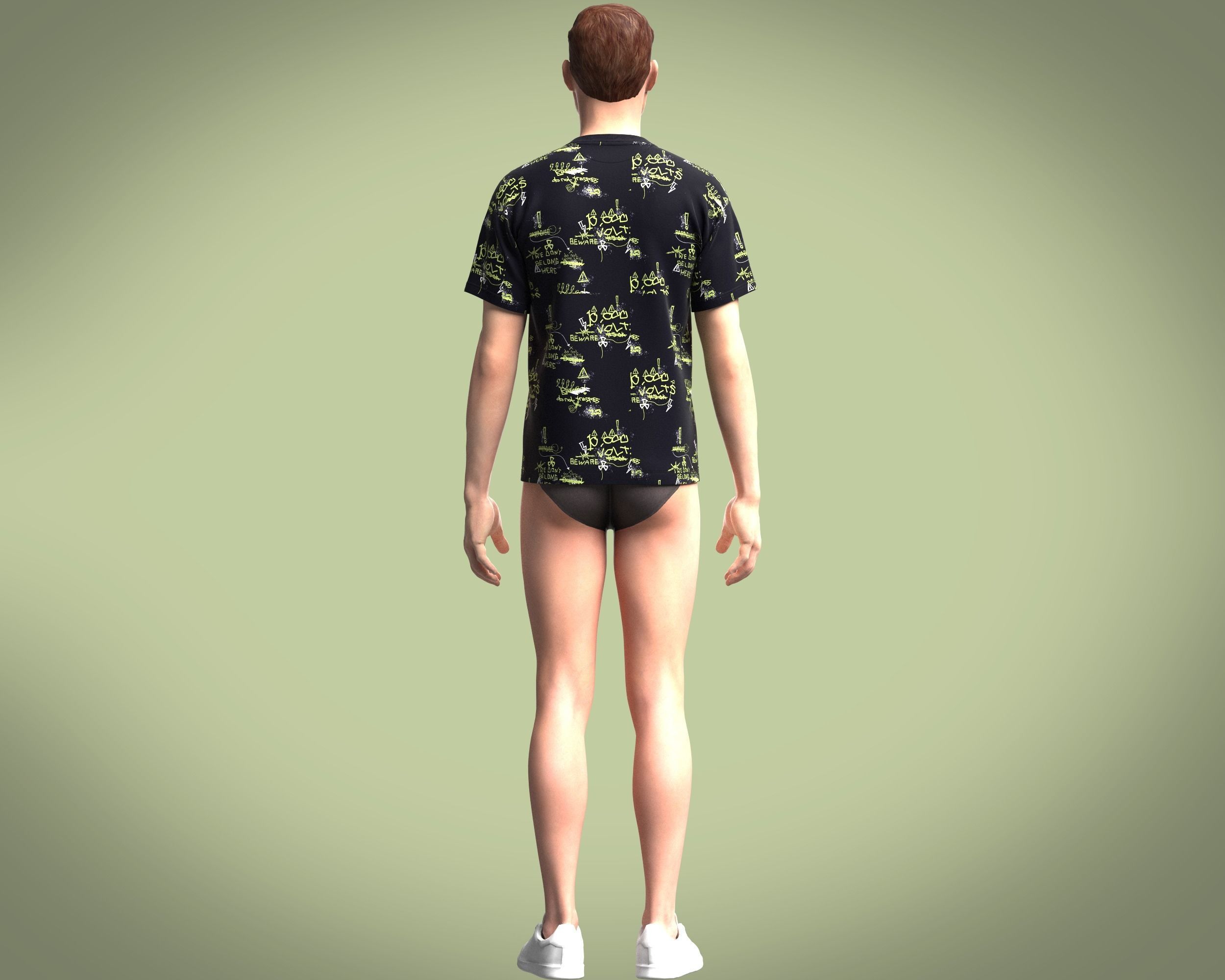 T Shirt- AOP 3D model_7